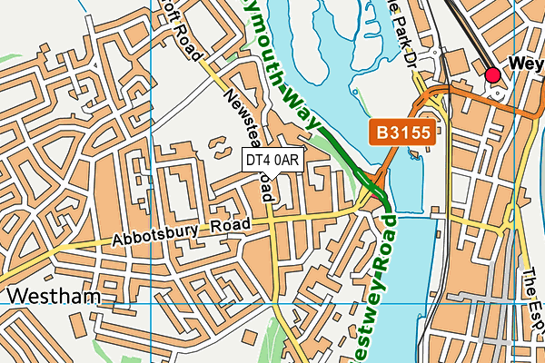 DT4 0AR map - OS VectorMap District (Ordnance Survey)