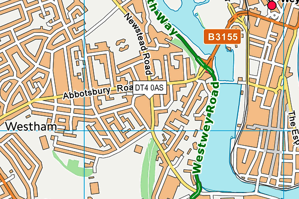 DT4 0AS map - OS VectorMap District (Ordnance Survey)