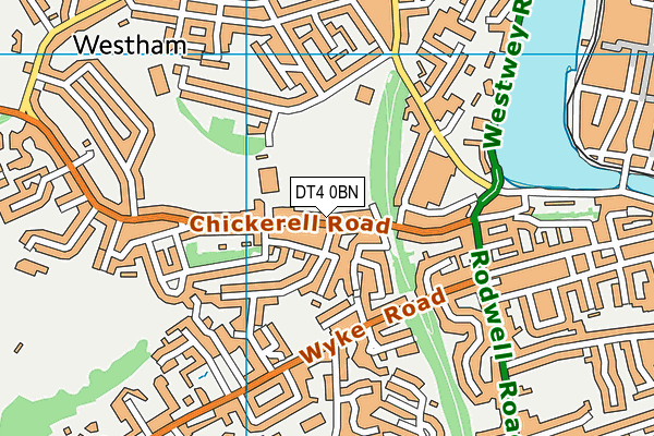 DT4 0BN map - OS VectorMap District (Ordnance Survey)