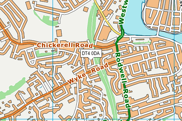 DT4 0DA map - OS VectorMap District (Ordnance Survey)