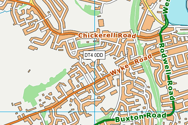 DT4 0DD map - OS VectorMap District (Ordnance Survey)