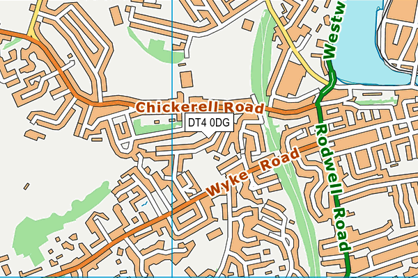 DT4 0DG map - OS VectorMap District (Ordnance Survey)