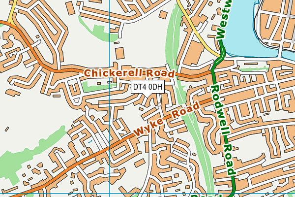 DT4 0DH map - OS VectorMap District (Ordnance Survey)