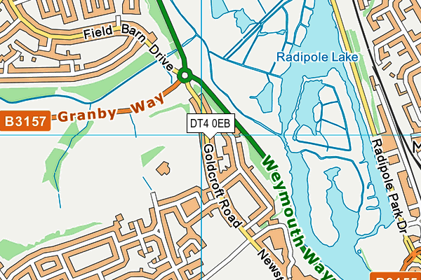 DT4 0EB map - OS VectorMap District (Ordnance Survey)