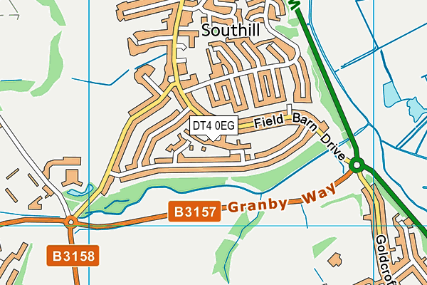 DT4 0EG map - OS VectorMap District (Ordnance Survey)