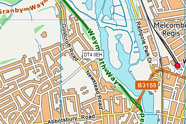 DT4 0EH map - OS VectorMap District (Ordnance Survey)