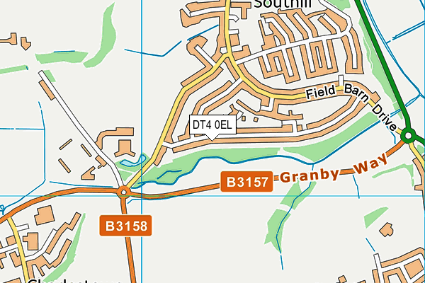 DT4 0EL map - OS VectorMap District (Ordnance Survey)