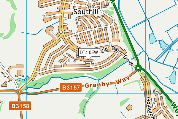 DT4 0EW map - OS VectorMap District (Ordnance Survey)