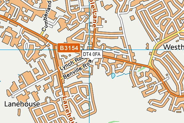 DT4 0FA map - OS VectorMap District (Ordnance Survey)