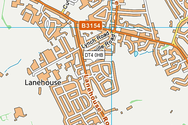 DT4 0HB map - OS VectorMap District (Ordnance Survey)