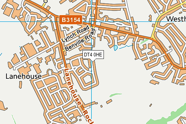 DT4 0HE map - OS VectorMap District (Ordnance Survey)