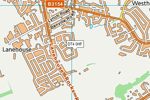 DT4 0HF map - OS VectorMap District (Ordnance Survey)