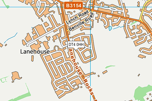 DT4 0HH map - OS VectorMap District (Ordnance Survey)