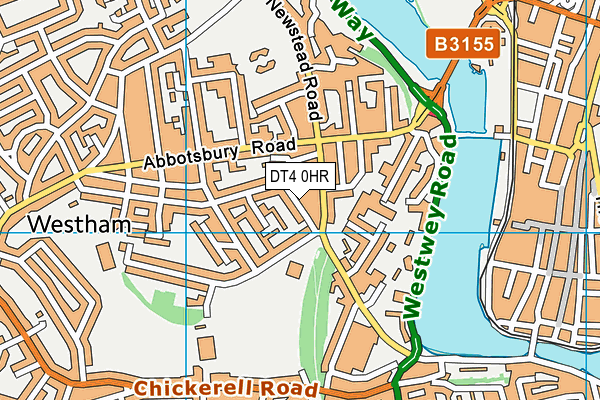 DT4 0HR map - OS VectorMap District (Ordnance Survey)