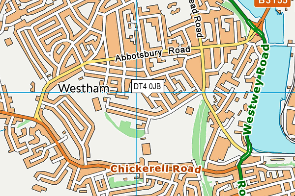 DT4 0JB map - OS VectorMap District (Ordnance Survey)