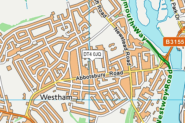 DT4 0JQ map - OS VectorMap District (Ordnance Survey)