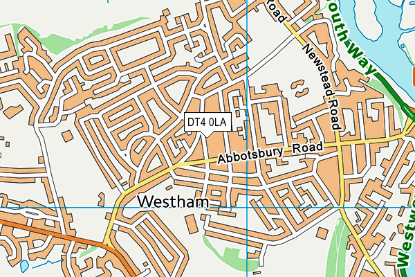 DT4 0LA map - OS VectorMap District (Ordnance Survey)