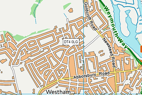 DT4 0LG map - OS VectorMap District (Ordnance Survey)