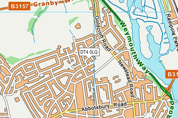 Beechcroft St Pauls CofE Primary School map (DT4 0LQ) - OS VectorMap District (Ordnance Survey)