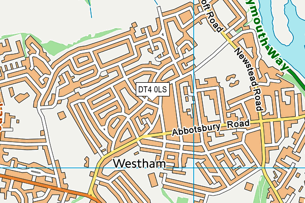 DT4 0LS map - OS VectorMap District (Ordnance Survey)