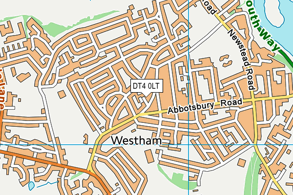 DT4 0LT map - OS VectorMap District (Ordnance Survey)