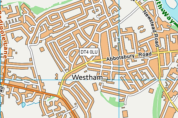 DT4 0LU map - OS VectorMap District (Ordnance Survey)