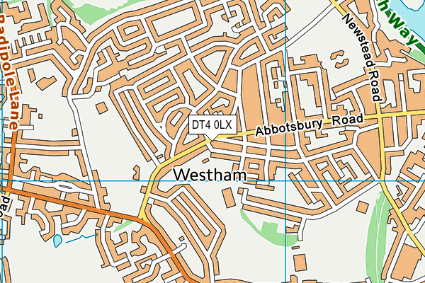 DT4 0LX map - OS VectorMap District (Ordnance Survey)