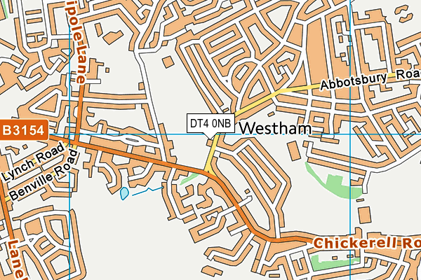 DT4 0NB map - OS VectorMap District (Ordnance Survey)