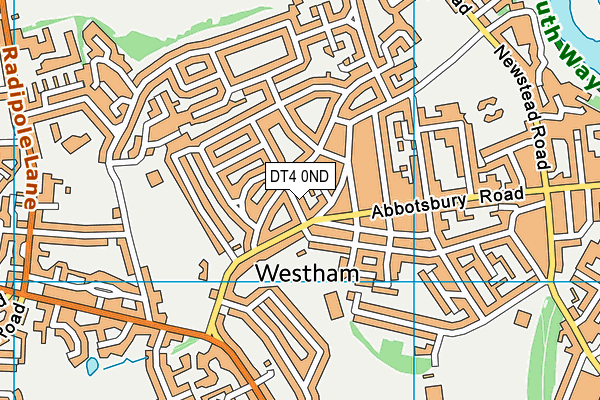 DT4 0ND map - OS VectorMap District (Ordnance Survey)