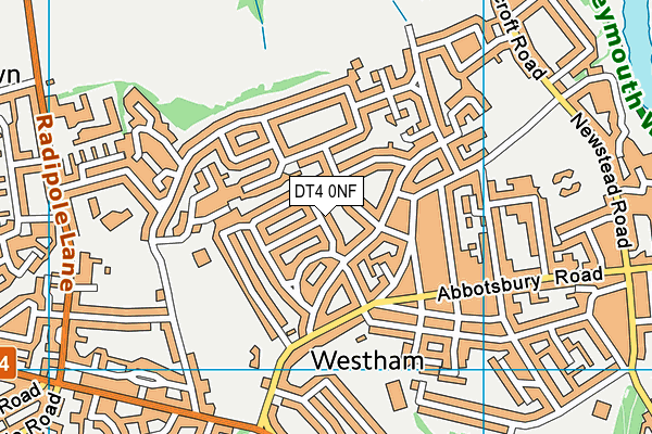 DT4 0NF map - OS VectorMap District (Ordnance Survey)