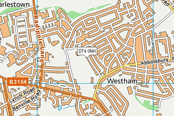 DT4 0NH map - OS VectorMap District (Ordnance Survey)