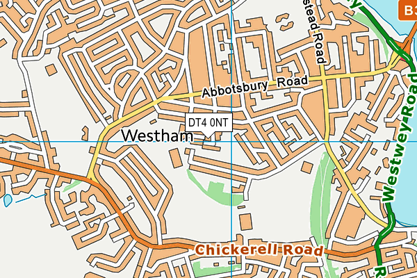 DT4 0NT map - OS VectorMap District (Ordnance Survey)