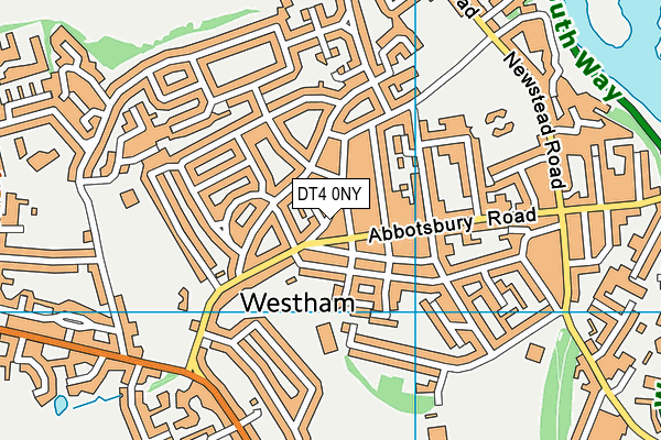 DT4 0NY map - OS VectorMap District (Ordnance Survey)