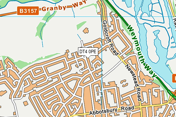 DT4 0PE map - OS VectorMap District (Ordnance Survey)