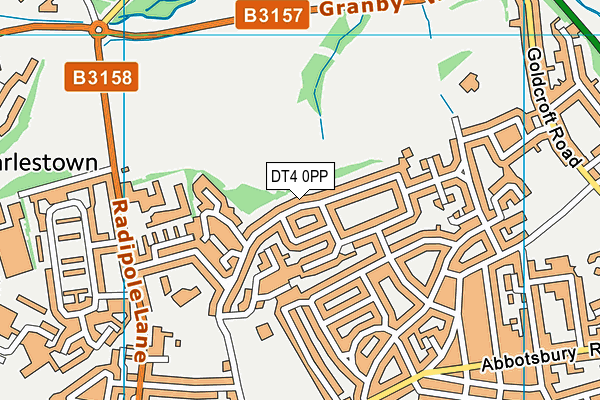 DT4 0PP map - OS VectorMap District (Ordnance Survey)