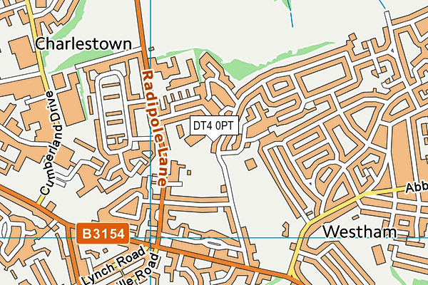 DT4 0PT map - OS VectorMap District (Ordnance Survey)