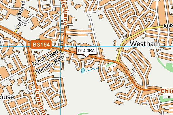 DT4 0RA map - OS VectorMap District (Ordnance Survey)