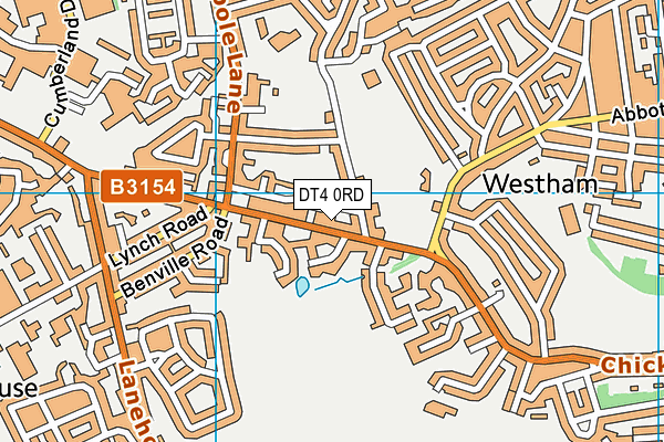 DT4 0RD map - OS VectorMap District (Ordnance Survey)