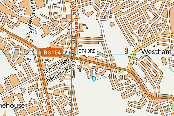 DT4 0RE map - OS VectorMap District (Ordnance Survey)
