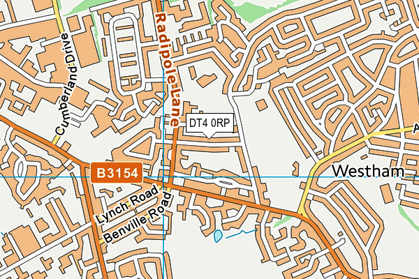 DT4 0RP map - OS VectorMap District (Ordnance Survey)