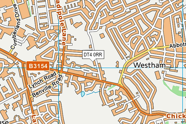 DT4 0RR map - OS VectorMap District (Ordnance Survey)