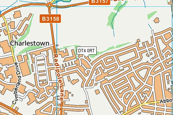 DT4 0RT map - OS VectorMap District (Ordnance Survey)