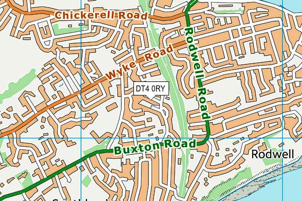 DT4 0RY map - OS VectorMap District (Ordnance Survey)