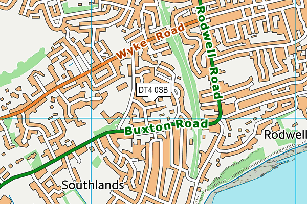 DT4 0SB map - OS VectorMap District (Ordnance Survey)