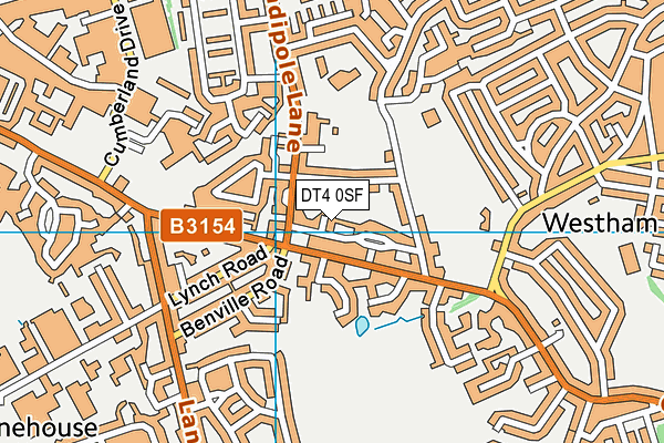 DT4 0SF map - OS VectorMap District (Ordnance Survey)