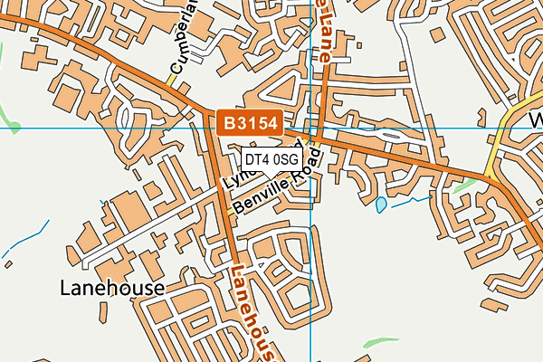 DT4 0SG map - OS VectorMap District (Ordnance Survey)