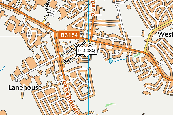 DT4 0SQ map - OS VectorMap District (Ordnance Survey)