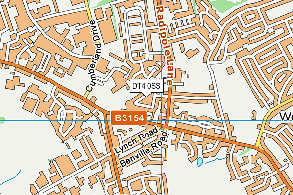 DT4 0SS map - OS VectorMap District (Ordnance Survey)