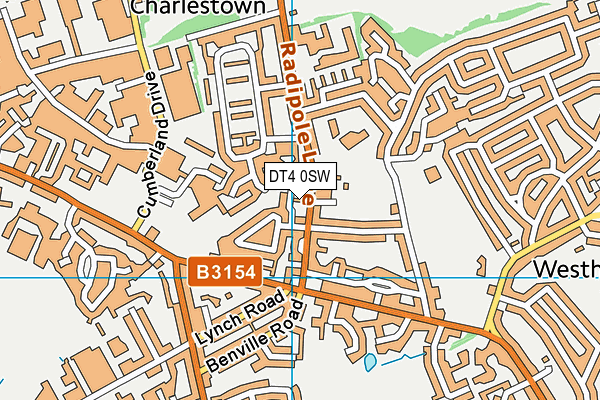 DT4 0SW map - OS VectorMap District (Ordnance Survey)