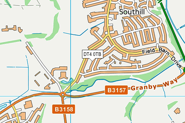 DT4 0TB map - OS VectorMap District (Ordnance Survey)